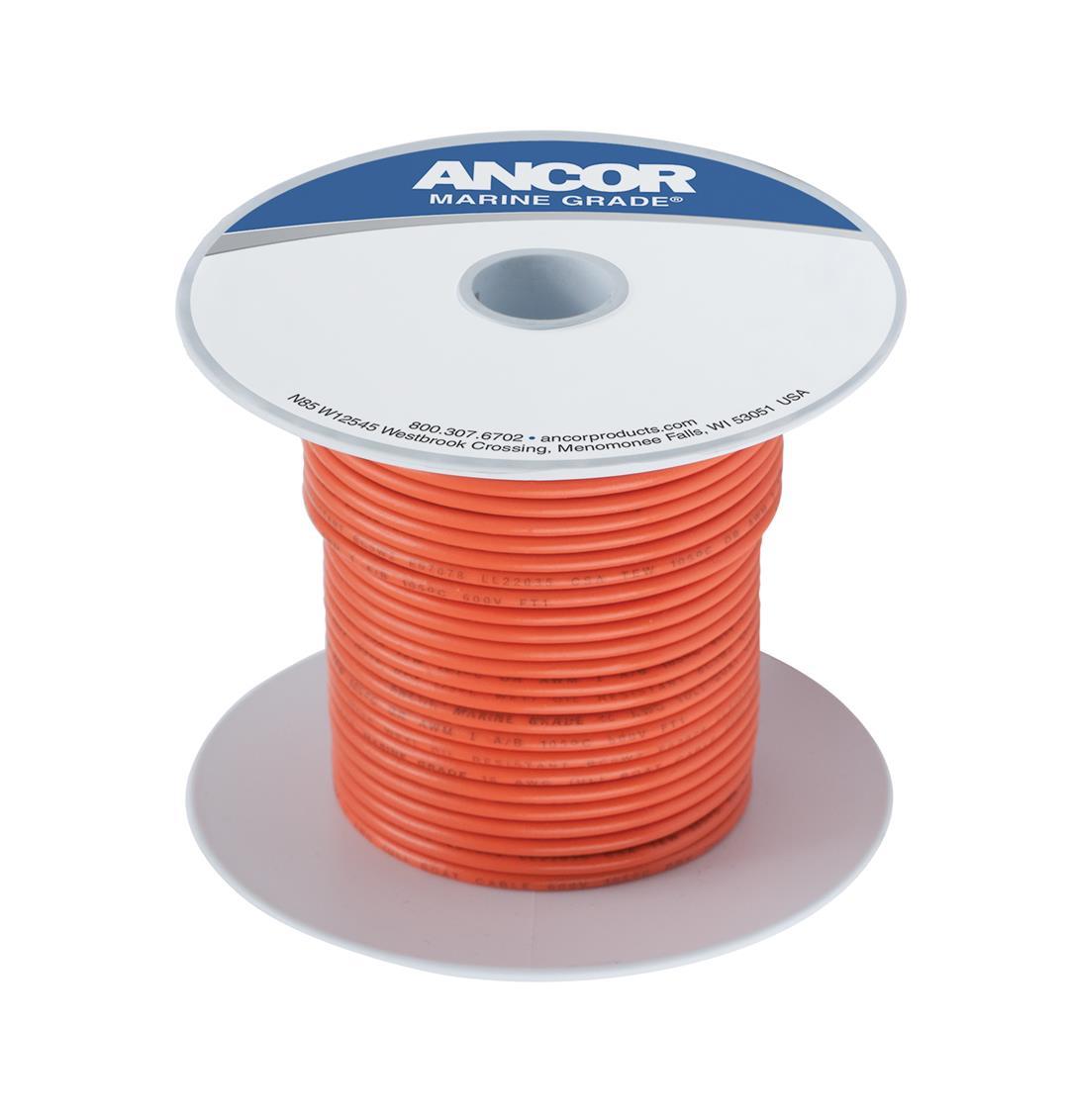 ANCOR 102510 ORANGE 16 AWG TINNED COPPER WIRE - 100 - High quality product image showing ANCOR 102510 ORANGE 16 AWG TINNED COPPER WIRE - 100 details and features