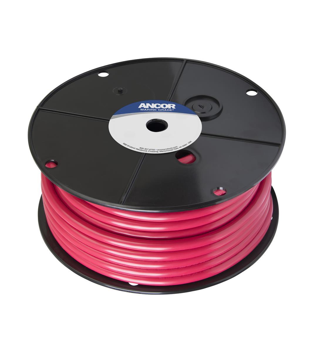 ANCOR 114540 RED 2 AWG TINNED COPPER BATTERY WIRE - 400 - High quality product image showing ANCOR 114540 RED 2 AWG TINNED COPPER BATTERY WIRE - 400 details and features