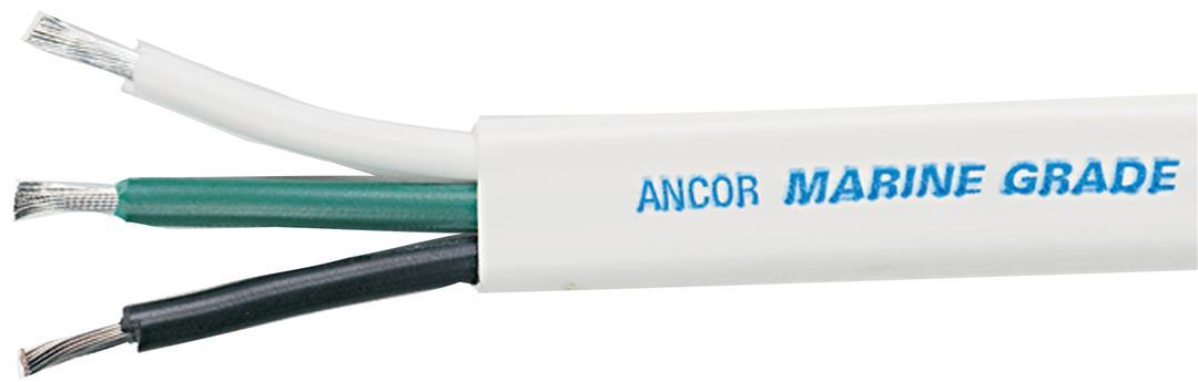 ANCOR 130710 WHITE TRIPLEX CABLE - 6/3 AWG - FLAT - 100 - The Twister Group Tools product