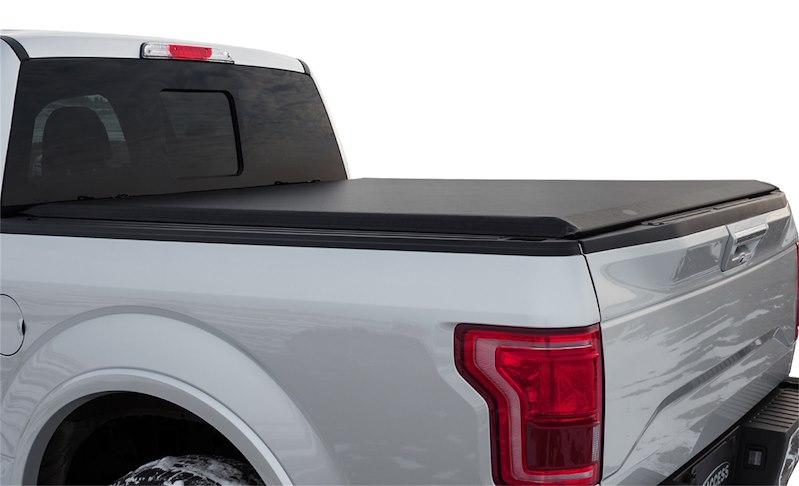 ACCESS 21439 Tonneau Cover; Limited; Soft Roll-Up Hook And Loop; Lockable Using Tailgate Handle Lock; Black; Vinyl