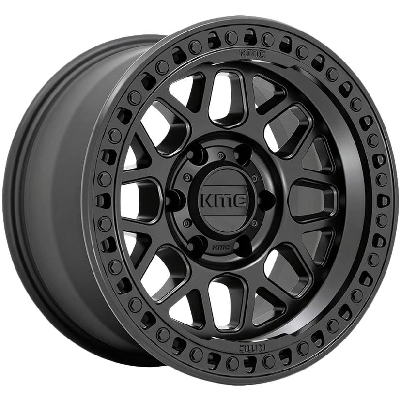 WHEEL PROS KM54979068700 Grs Satin Black Wheel with Aluminum (17 x 9. inches /6 x 139 mm, 0 mm Offset)