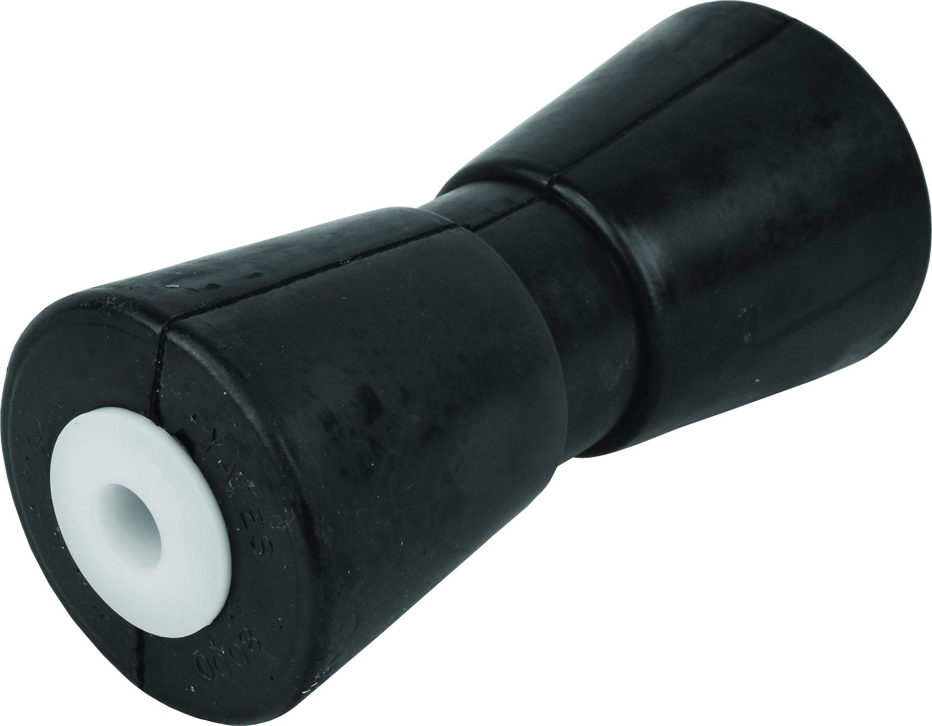 ATTWOOD 11216-1 Heavy-Duty Rubber 10 INCH x 5/8 INCH Shaft Keel Roller, Black - High quality product image showing ATTWOOD 11216-1 Heavy-Duty Rubber 10 INCH x 5/8 INCH Shaft Keel Roller, Black details and features