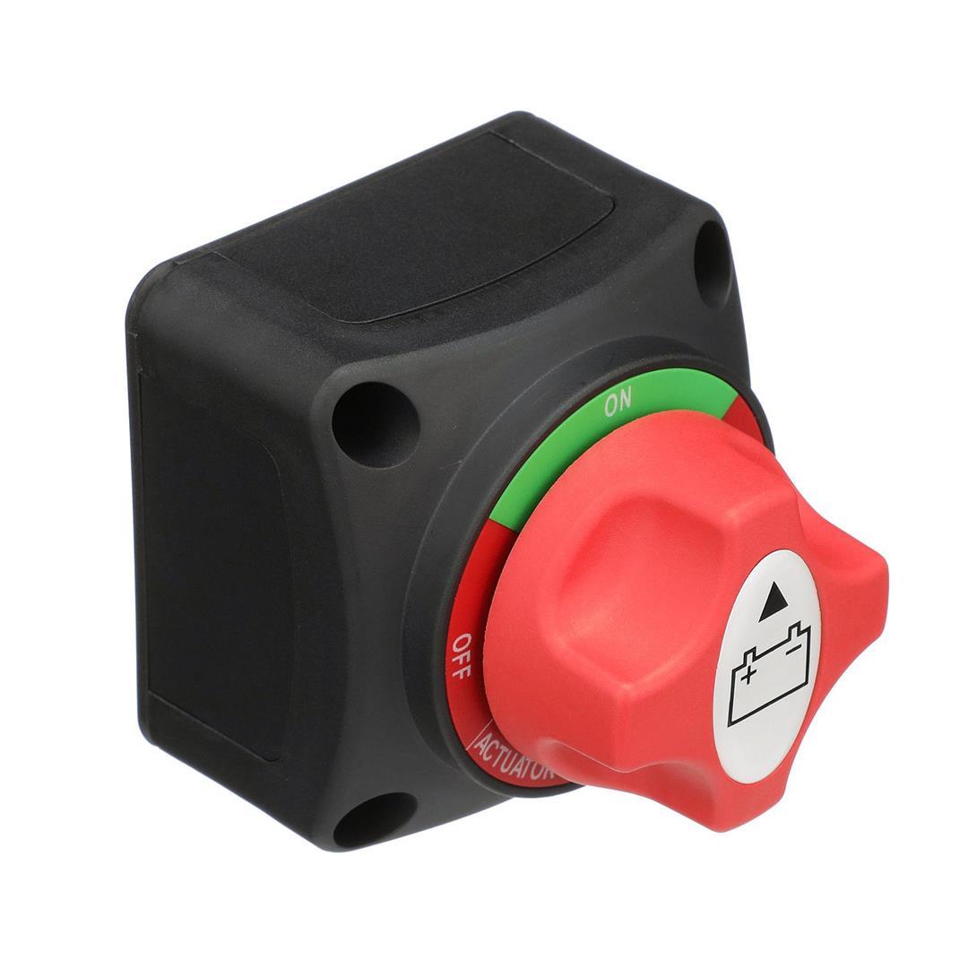 ATTWOOD 142337 14233-7 Battery Switch On/Off Power Switch for Single Battery, Removable Control Knob, 12- to 50-Volt DC,Red/Black - High quality product image showing ATTWOOD 142337 14233-7 Battery Switch On/Off Power Switch for Single Battery, Removable Control Knob, 12- to 50-Volt DC,Red/Black details and features