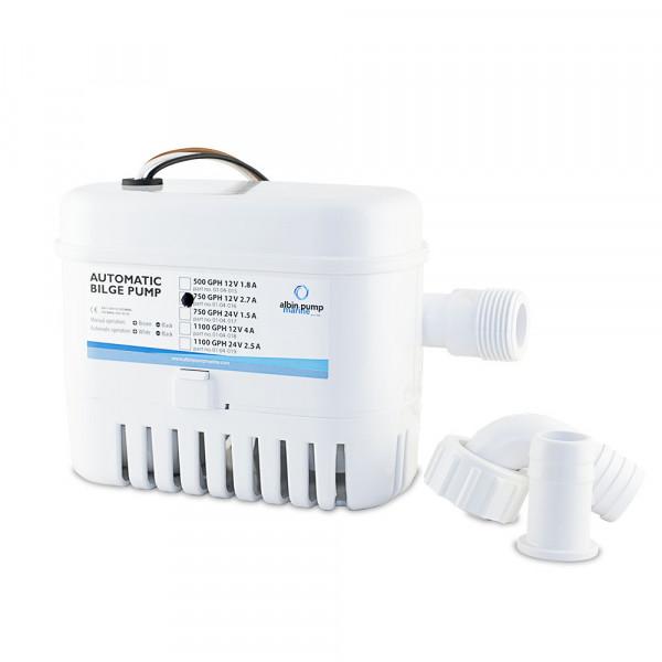 ALBIN 01-04-016 Automatic Bilge Pump 750 GPH - 12V, marine