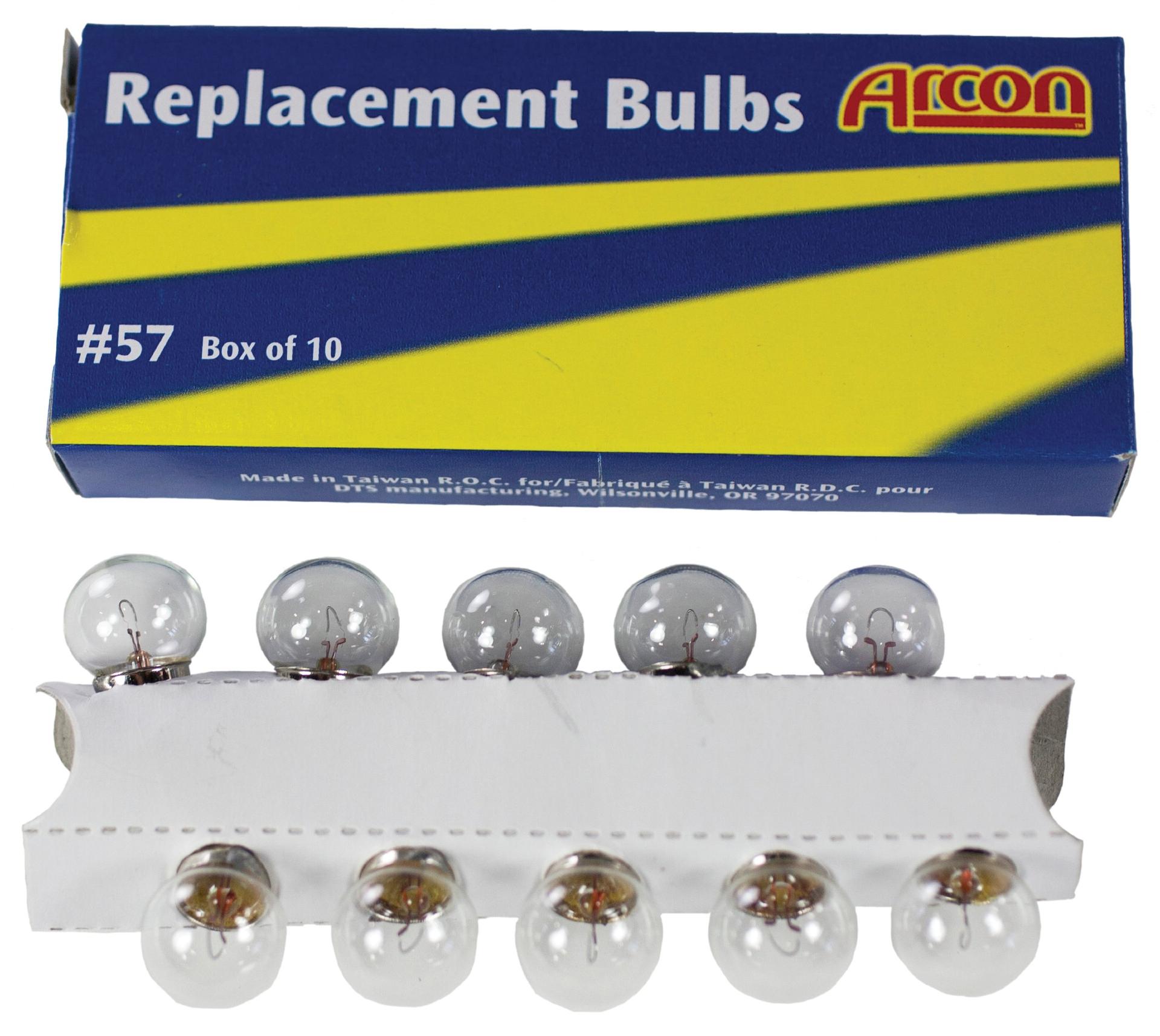 ARCON 16752 Replacement Bulb #57 (Box of 10) - High quality product image showing ARCON 16752 Replacement Bulb #57 (Box of 10) details and features