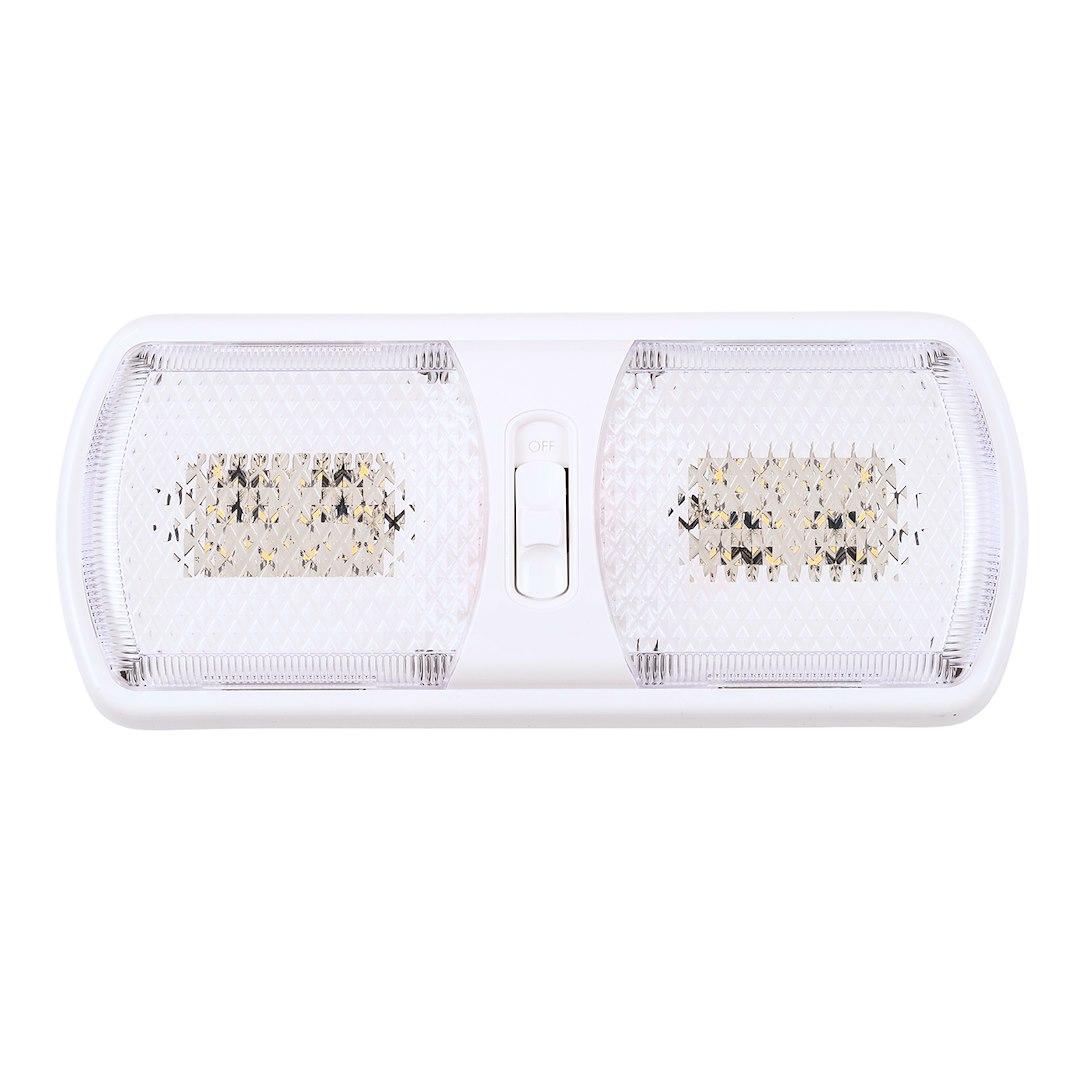 ARCON 20712N DBL LED EU-LITE SWHT OPT LENS, LED Ceiling Double Light; Clear Lens; 11.56 Inch Length x 4.95 Inch Width; Soft White SMD LED; 12 Volt - High quality product image showing ARCON 20712N DBL LED EU-LITE SWHT OPT LENS, LED Ceiling Double Light; Clear Lens; 11.56 Inch Length x 4.95 Inch Width; Soft White SMD LED; 12 Volt details and features
