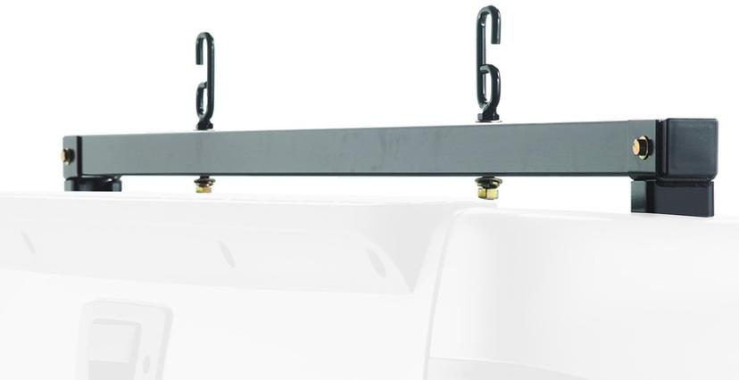 BACKRACK 11520 Truck Bed Rear Bar | Black, No Drill Fits 2014-2018 Chevrolet/GMC Silverado/Sierra 1500 Old Body Style; 2015-2019 Chevrolet/GMC Silverado/Sierra 2500/3500HD Old Body Style