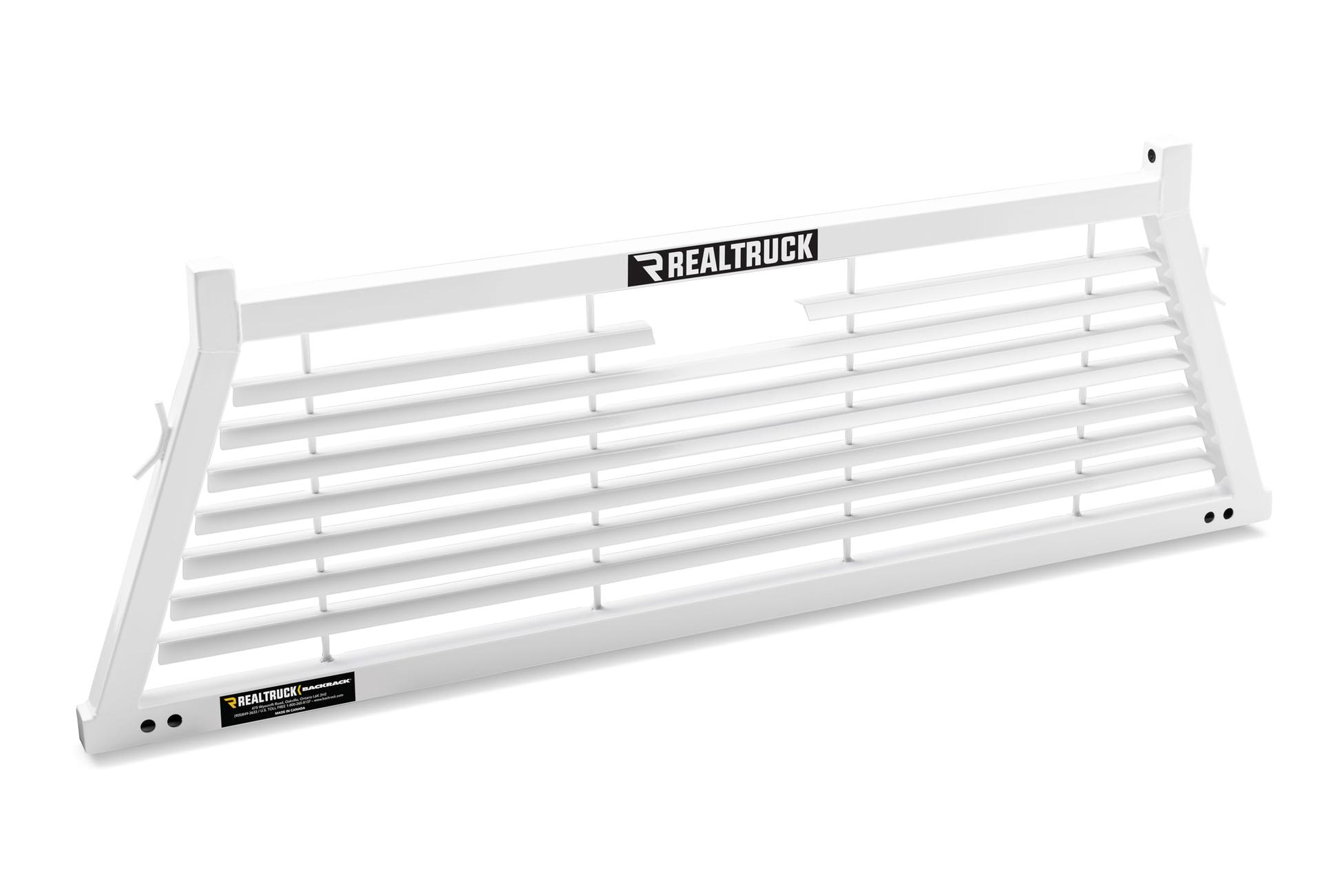 BACKRACK 12700W Louvered Rack Frame Only, White Fits 1999-2024 Ford F-250/F-350/F-450 - High quality product image showing BACKRACK 12700W Louvered Rack Frame Only, White Fits 1999-2024 Ford F-250/F-350/F-450 details and features