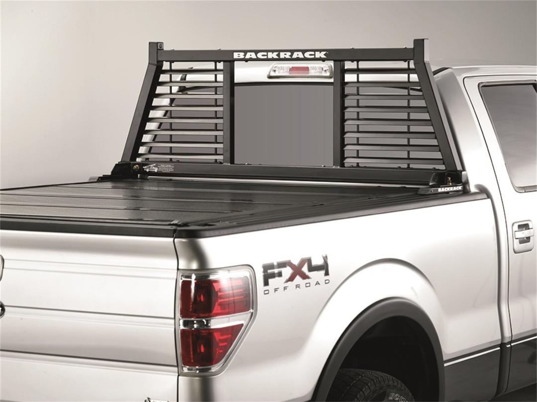 BACKRACK 147LV Half Louvered Rack Frame Only | Black, No Drill Fits 1999-2024 Ford F-250/F-350/F-450; 2017-2024 Ford F-550 - The Twister Group Tools product