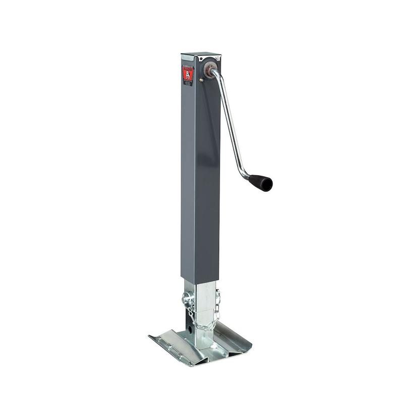 BULLDOG 180455 10000LB SQ JACK SIDE WIND, Manual Square Sidewind Jack; 7200 Pound Lift/ 10000 Pound Support Capacity; 15 Inch Travel; 25.67 Inch Retracted X 54.17 Inch Extended Height; Weld-On Mount; Painted Outer/ Zinc Plated Inner Tube; Without Bracket