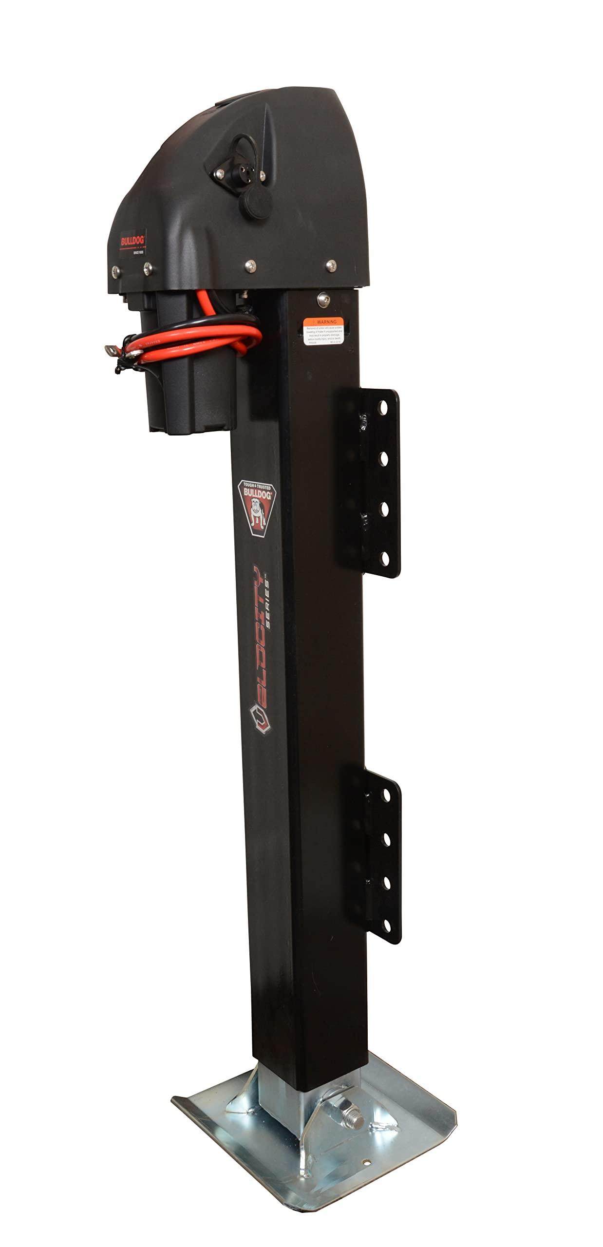BULLDOG 185400 Cases Reese Velocity Series Powered Trailer Jack, Side Mount, 12,000 lbs. Support Capacity, Bolt-On, 24FT Travel - High quality product image showing BULLDOG 185400 Cases Reese Velocity Series Powered Trailer Jack, Side Mount, 12,000 lbs. Support Capacity, Bolt-On, 24FT Travel details and features