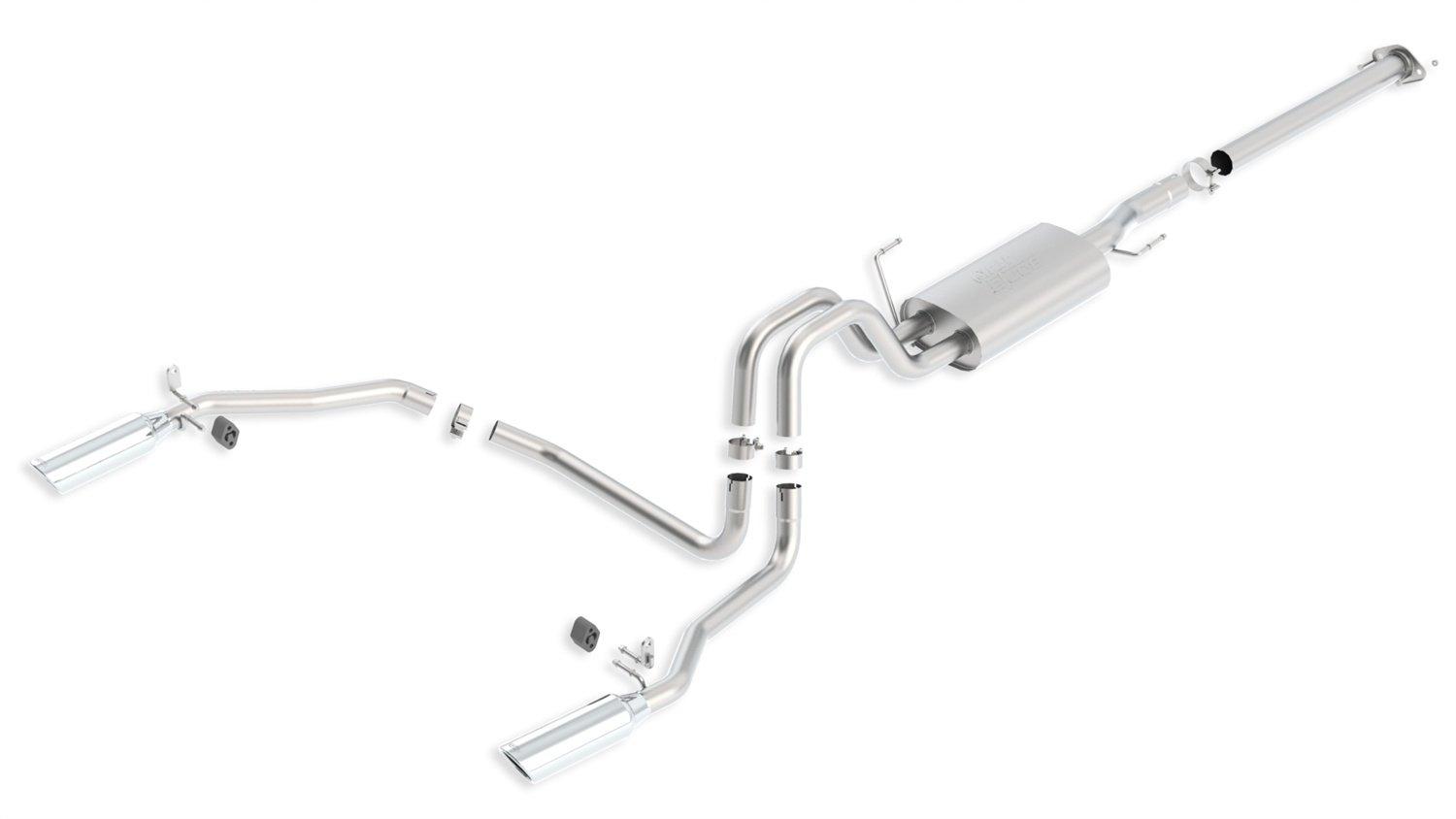 BORLA 140417 140416 Cat-Back Exhaust System for 2011-2014 Ford F-150 5.0L V8 AT/MT 2&4WD 4 Dr Ext. Cab 6FT 7 INCH Bed 144.5 INCH WB/Crew Cab 5FT 7 INCH Bed 144.5 INCH WB. Crew Cab 6FT 7 INCH Bed 156.5 INCH WB Req. 60554 Adapter. - High quality product image showing BORLA 140417 140416 Cat-Back Exhaust System for 2011-2014 Ford F-150 5.0L V8 AT/MT 2&4WD 4 Dr Ext. Cab 6FT 7 INCH Bed 144.5 INCH WB/Crew Cab 5FT 7 INCH Bed 144.5 INCH WB. Crew Cab 6FT 7 INCH Bed 156.5 INCH WB Req. 60554 Adapter. details and features