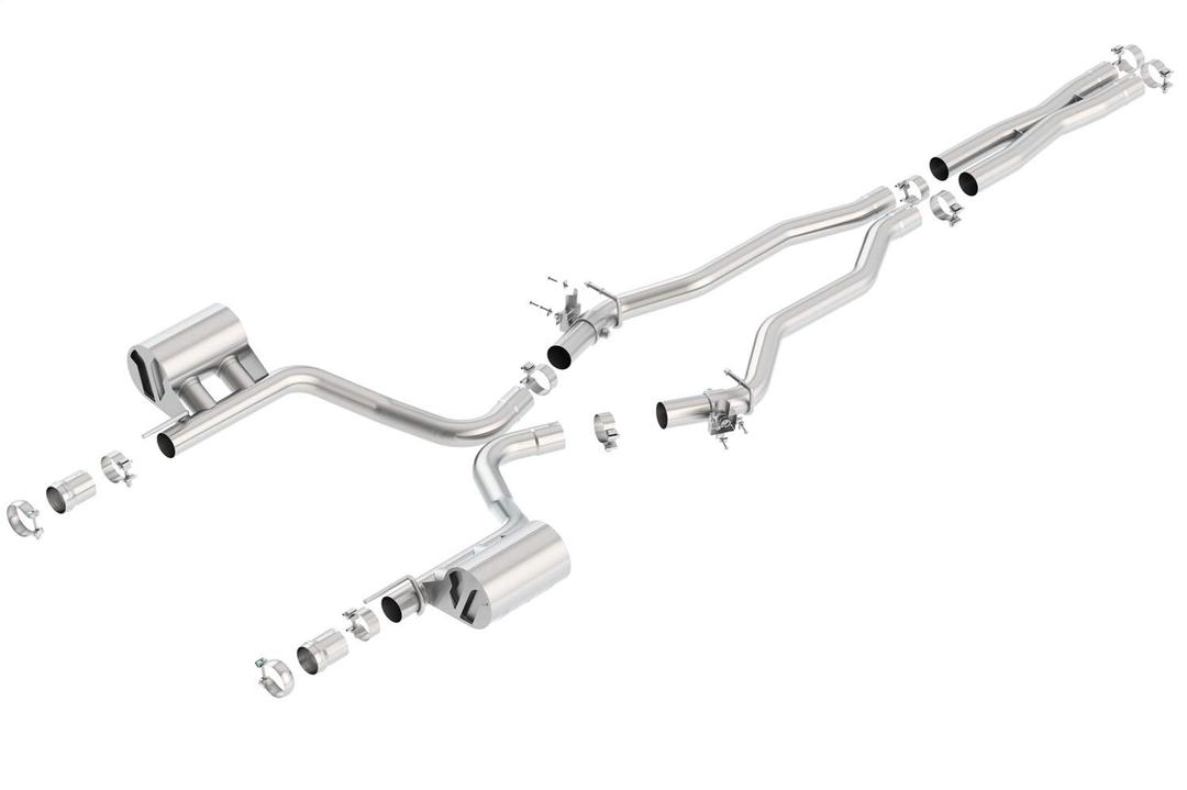 BORLA 140641 Cat-Back System for 2015-2023 Dodge Challenger SRT 392/392 Hemi/Scat Pack 6.4L V8 AT/MT RWD With MDS (cyl. deactivation) Valves. Does NOT Include Tips Use Factory Bezel/Valance. - The Twister Group Tools product