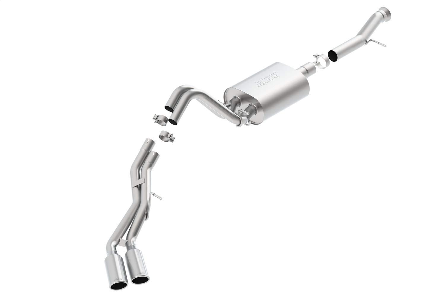 BORLA 140652 Cat-Back Perf. Exhaust Sys. for 2015-2020 Cadillac Escalade/GMC Yukon Denali 6.2L V8 Automatic Transmission 2, 4 Wheel Drive 4 Door. Does NOT Fit Escalade ESV Or Yukon Denali XL Vehicles - High quality product image showing BORLA 140652 Cat-Back Perf. Exhaust Sys. for 2015-2020 Cadillac Escalade/GMC Yukon Denali 6.2L V8 Automatic Transmission 2, 4 Wheel Drive 4 Door. Does NOT Fit Escalade ESV Or Yukon Denali XL Vehicles details and features