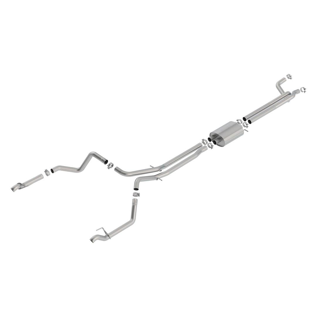 BORLA 140778 S-Type Axle-Back Exhaust System 2.75 in. Into Muffler True Dual Single Split Rear Exit For Use w/Factory Fascia Tips S-Type Axle-Back Exhaust System - The Twister Group Tools product
