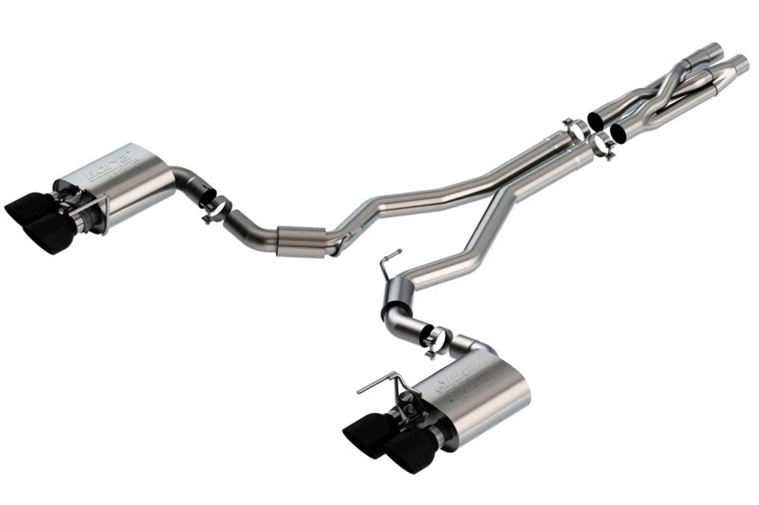 BORLA 140837BC Cat-Back Perf. Exhaust Sys. for 2020-2023 Ford Mustang Shelby GT500 5.2L 8 Cyl. Auto Trans. Use With Connecting Pipe Kit 60722 For 2021-2023 Ford Mustang Mach 1 5.0L V8 Auto/Man. Trans. - The Twister Group Tools product