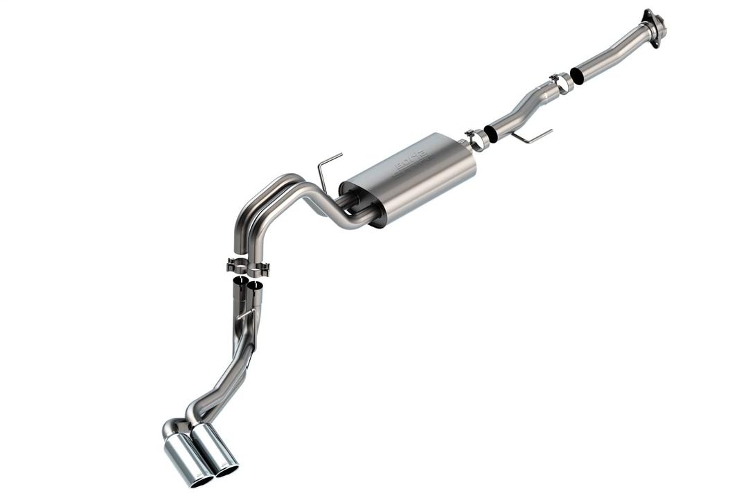 BORLA 140876 Cat-Back Perf. Exhaust Sys. for 2021-2023 Ford F-150 5.0L V8 Auto. Trans. 2 & 4 Wheel Drive Reg. Cab (6FT 7 INCH) Bed EXC. Tremor & Black Appear. Pkg. Add Adapt. 60564 Regular Cab (8FT 2 INCH) Bed. - The Twister Group Tools product