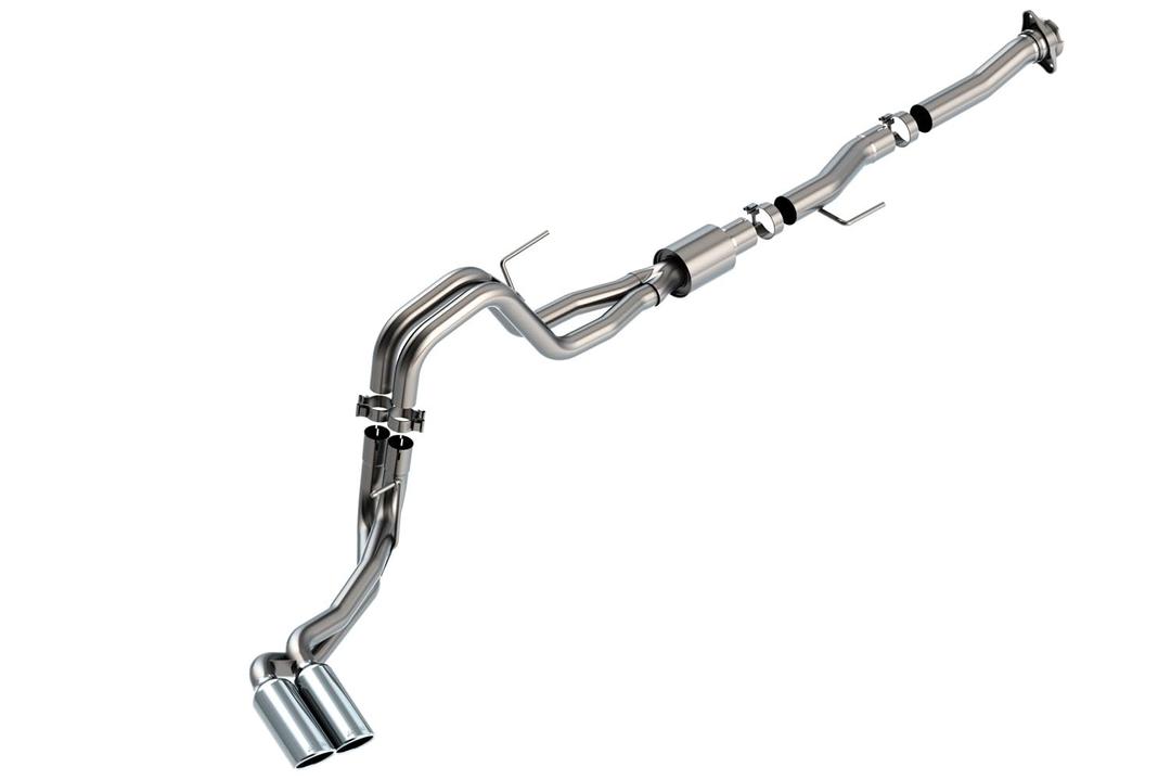 BORLA 140877 Cat-Back Perf. Exhaust Sys. for 2021-2023 Ford F-150 5.0L V8 Auto. Trans. 2 & 4 Wheel Drive Reg. Cab (6FT 7 INCH) Bed EXC. Tremor & Black Appear. Pkg. Add Adapt. 60564 Regular Cab (8FT 2 INCH) Bed. - The Twister Group Tools product