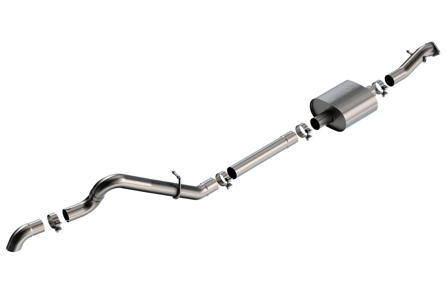 BORLA 140897 Cat-Back Performance Exhaust System 2021-2023 Ford Bronco 2.3L 4 Cyl. Automatic/Manual Transmission 4 Wheel Drive 2 & 4 Door. High Clearance Climber System. - High quality product image showing BORLA 140897 Cat-Back Performance Exhaust System 2021-2023 Ford Bronco 2.3L 4 Cyl. Automatic/Manual Transmission 4 Wheel Drive 2 & 4 Door. High Clearance Climber System. details and features