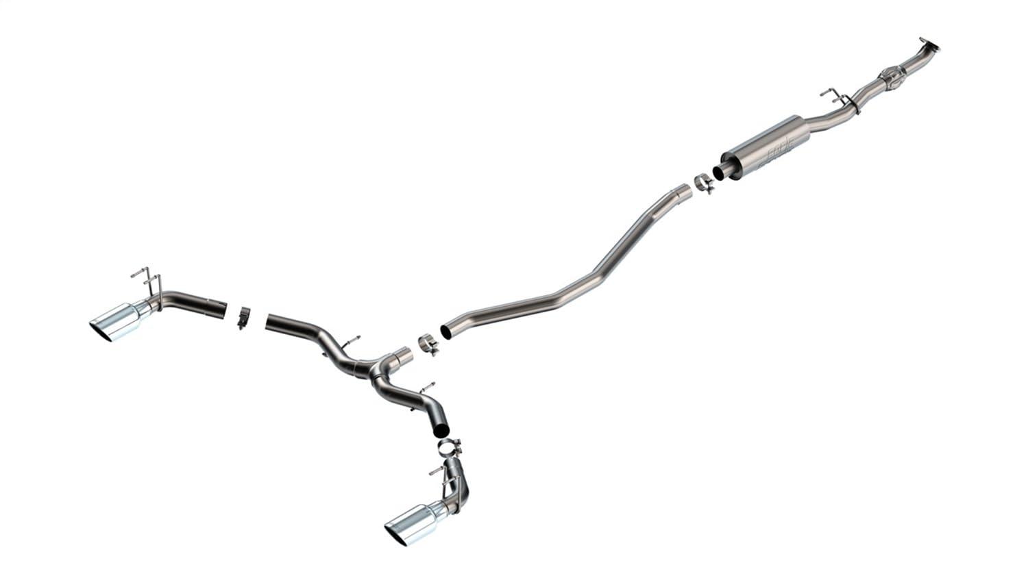 BORLA 140922 S-Type Cat-Back Exhaust System Fits 22-23 Civic Integra - High quality product image showing BORLA 140922 S-Type Cat-Back Exhaust System Fits 22-23 Civic Integra details and features