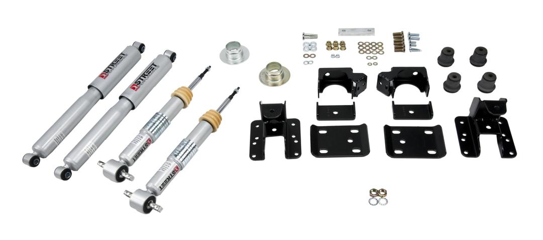 BELLTECH 1001SP Lowering Kit -1-3 INCH/4 INCH 2015-2020 F150 2WD/4WD including Street Performance Shocks - The Twister Group Tools product