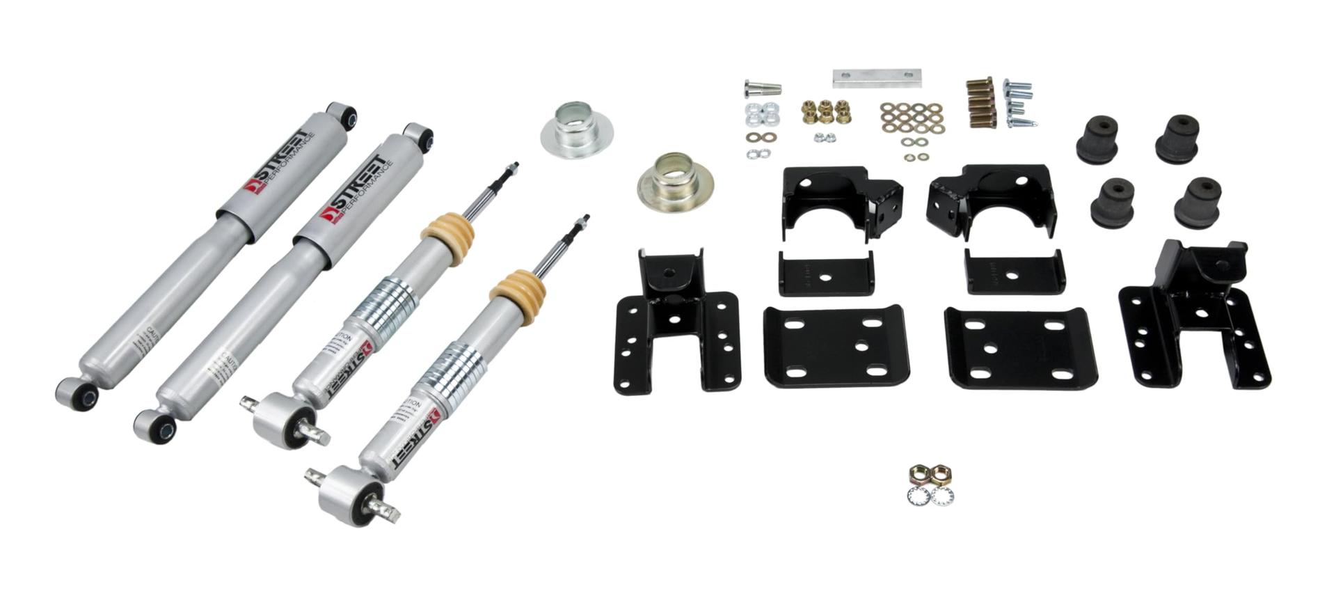 BELLTECH 1001SP Lowering Kit -1-3 INCH/4 INCH 2015-2020 F150 2WD/4WD including Street Performance Shocks - High quality product image showing BELLTECH 1001SP Lowering Kit -1-3 INCH/4 INCH 2015-2020 F150 2WD/4WD including Street Performance Shocks details and features