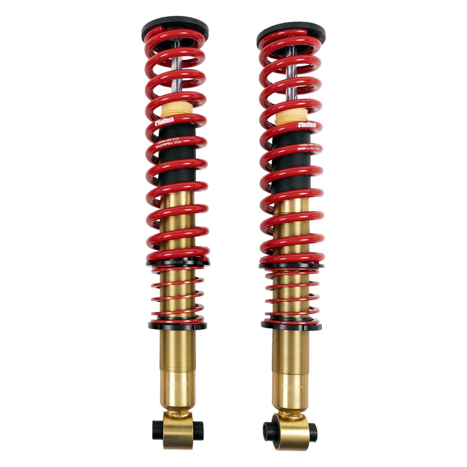 BELLTECH 15129 Coil Over Shock Absorber; Adjustable; 0 To 4 Inch Lift; With Coil Springs/ Bump Stops/ Dust Boots; Single - High quality product image showing BELLTECH 15129 Coil Over Shock Absorber; Adjustable; 0 To 4 Inch Lift; With Coil Springs/ Bump Stops/ Dust Boots; Single details and features