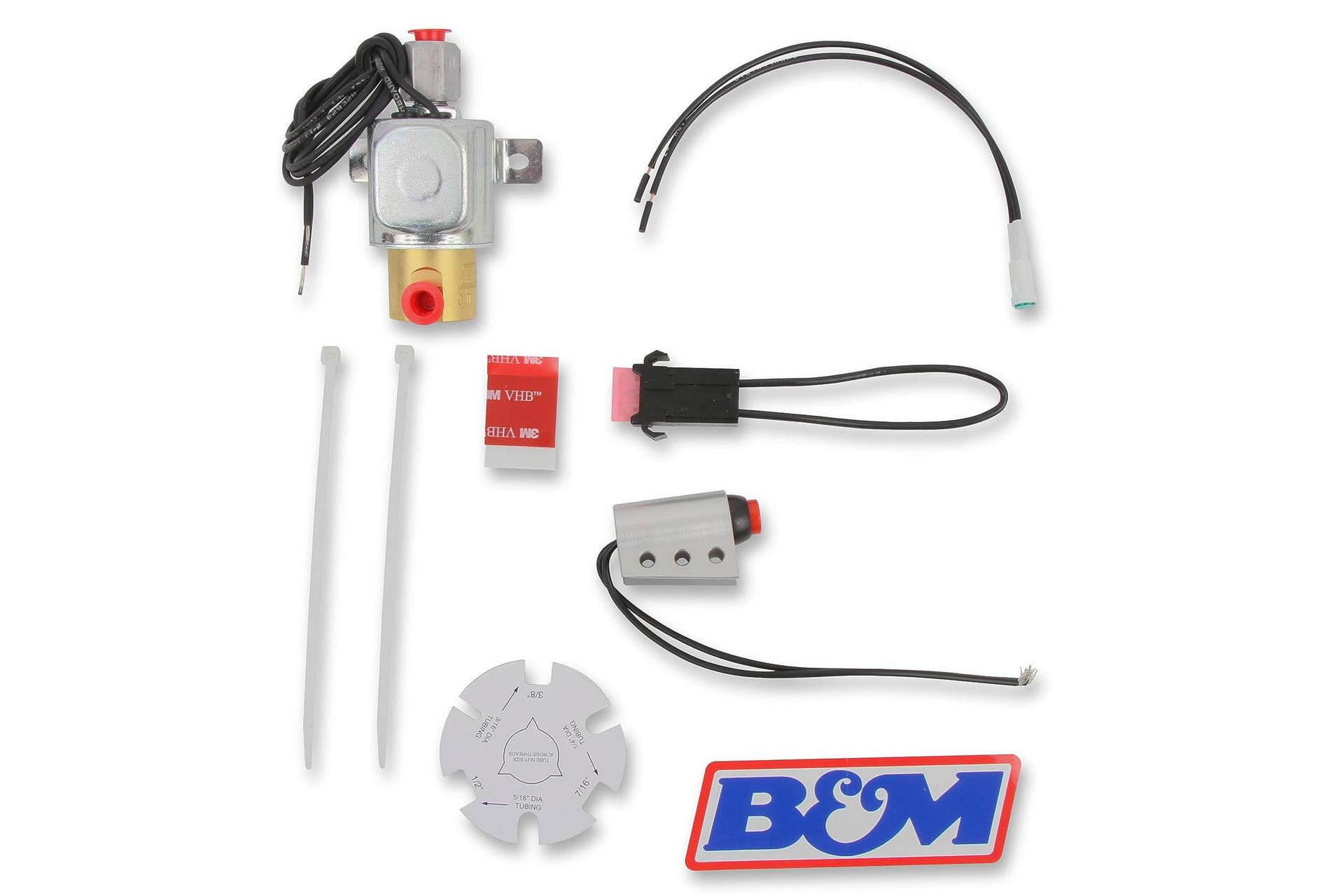 B&M 46076 Launch Control Solenoid with Installation Kit - High quality product image showing B&M 46076 Launch Control Solenoid with Installation Kit details and features