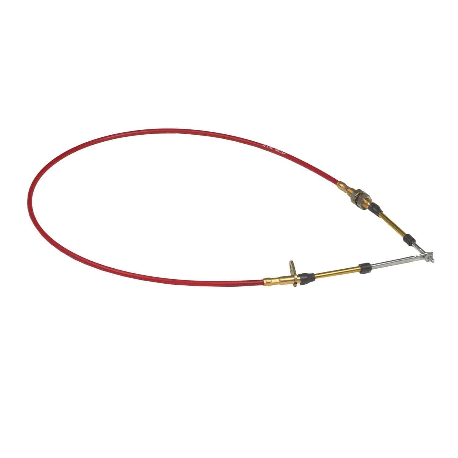 B&M 80605 5FT Long Performance Shifter Cable, Red - High quality product image showing B&M 80605 5FT Long Performance Shifter Cable, Red details and features