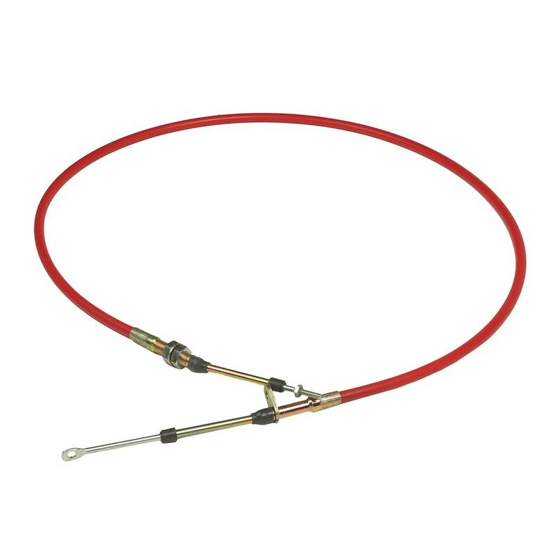B&M 80833 Auto Trans Shifter Cable; Fits All B&M Shifters Except Unimatic; 5 Foot Length; 2-1/2 Inch Stroke; With 1 Eyelet/1 Threaded Cable End - High quality product image showing B&M 80833 Auto Trans Shifter Cable; Fits All B&M Shifters Except Unimatic; 5 Foot Length; 2-1/2 Inch Stroke; With 1 Eyelet/1 Threaded Cable End details and features