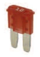 BUSSMANN ATR10 ATR-10 ATR Micro II Automotive Blade Fuse - 2 Leg - 10 Amp, 5 Pack (Tin) (Case of 5)