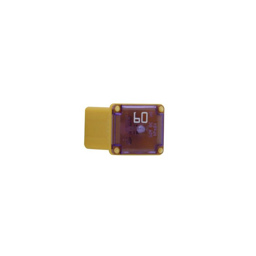 BUSSMANN BP/FMX-60LP-RP LOW-PROFILE FMX-YELLOW, Female Type; Low Profile; FMX; 60 Amp; Single; With English/ Spanish/ French Language Blister Packaging