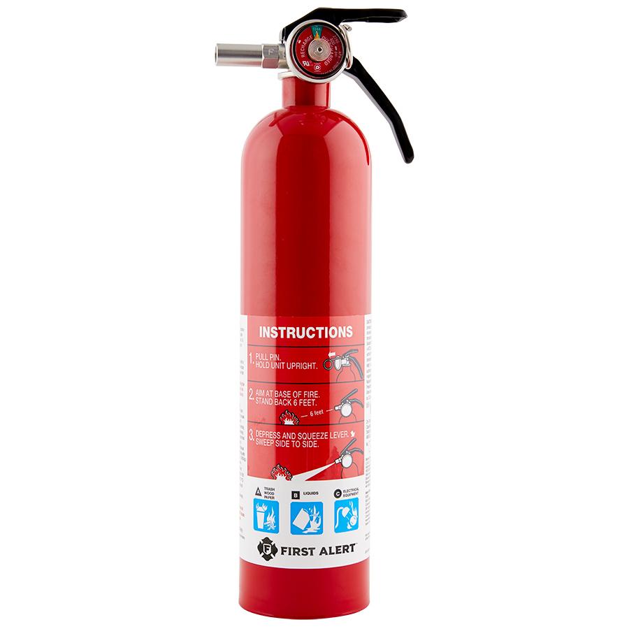 BRK GARAGE10 Fire Extinguisher, Garage Fire Extinguisher, Red, Garage10 FE10GR - High quality product image showing BRK GARAGE10 Fire Extinguisher, Garage Fire Extinguisher, Red, Garage10 FE10GR details and features