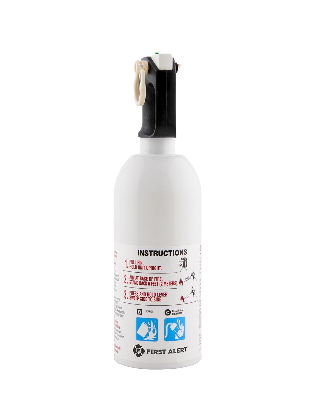 BRK KITCHEN5 Fire Extinguisher, KFE2S5, UL RATED 5-B:C, White, 1-Pack - High quality product image showing BRK KITCHEN5 Fire Extinguisher, KFE2S5, UL RATED 5-B:C, White, 1-Pack details and features