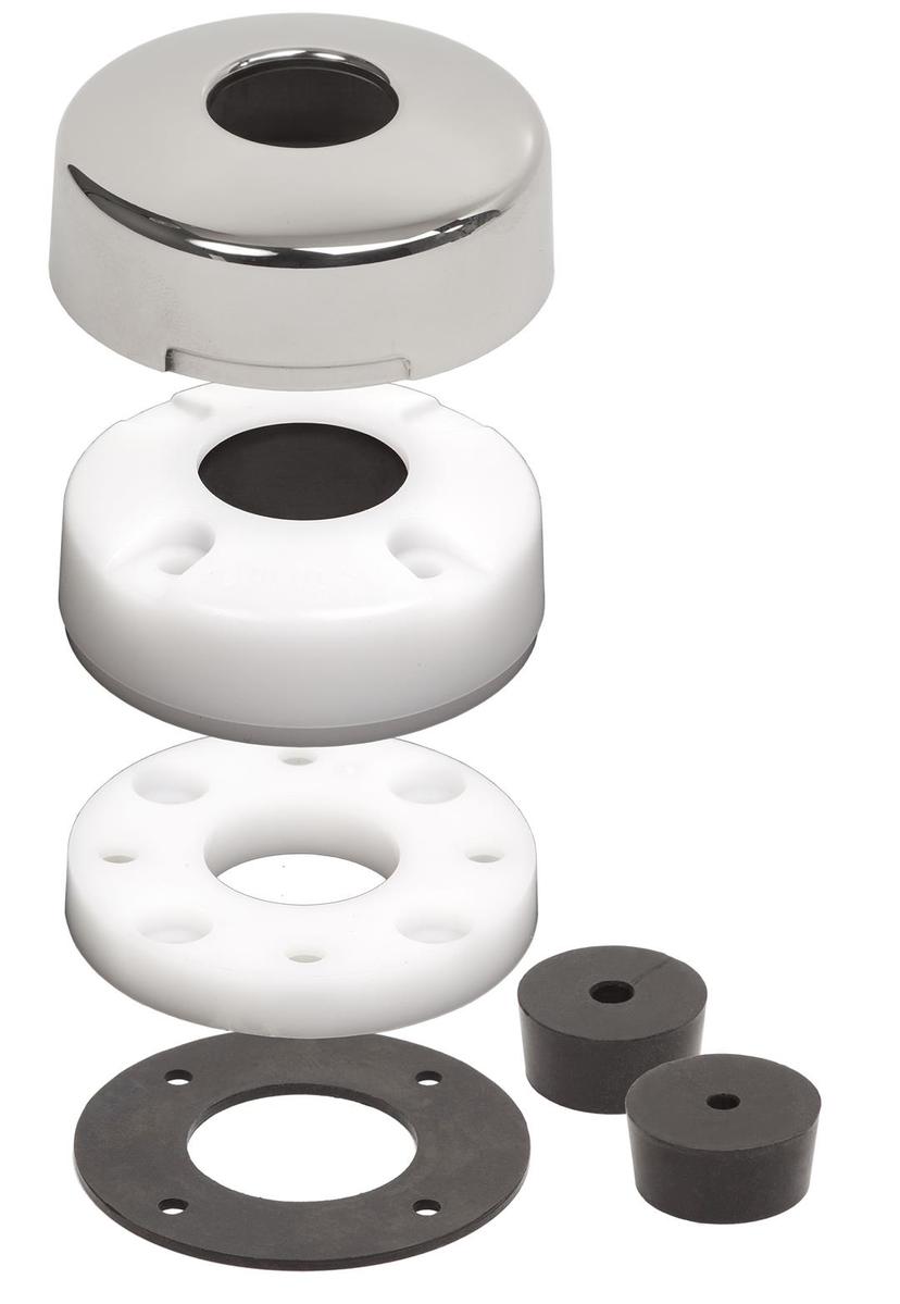 BLUE SEA 1002100 CableClam with Stainless Steel Dress Cap, 0.83-Inch