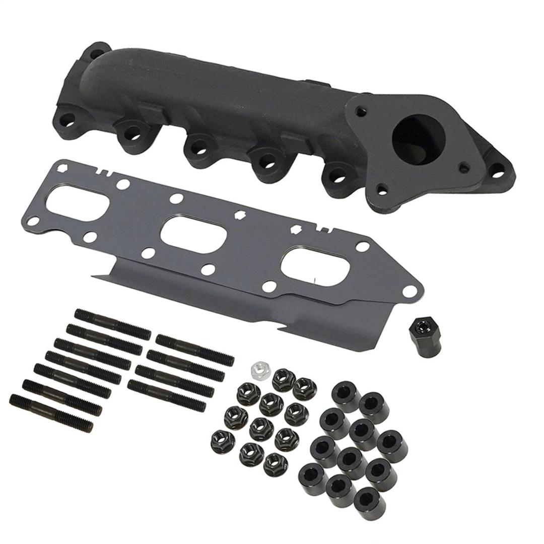 BD DIESEL 1043003 DIESEL Exhaust Manifold; Left; Driver Side; Incl. Manifold/Cross Over Tube/Egr Port; High Temp Black Coated - The Twister Group Tools product