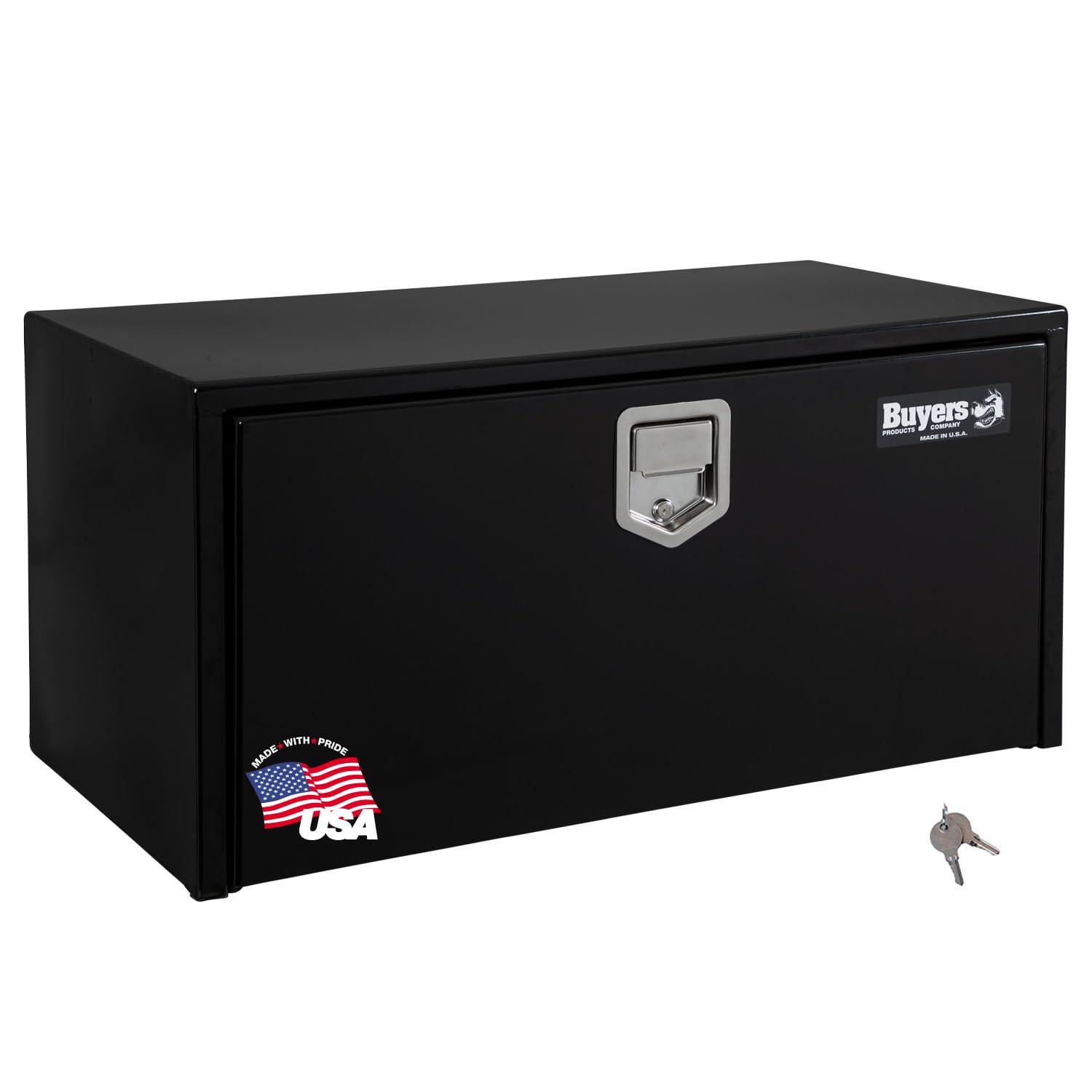 BUYERS PROD 1702105 Black Steel Underbody Truck Box with Paddle Latch, 18 x 18 x 36 Inch - High quality product image showing BUYERS PROD 1702105 Black Steel Underbody Truck Box with Paddle Latch, 18 x 18 x 36 Inch details and features