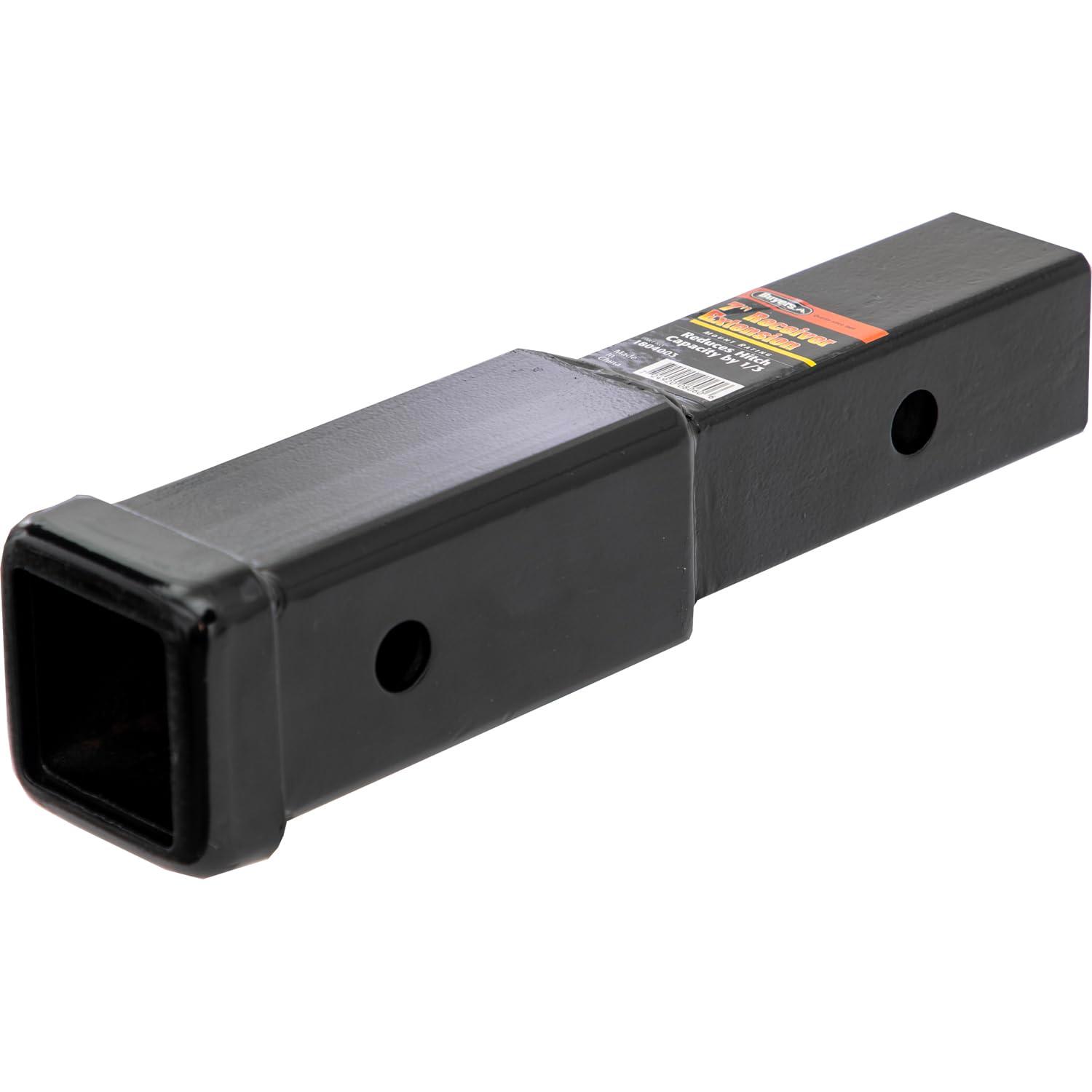 BUYERS PROD 1804003 7 INCH x 2 INCH Square Extension Receiver, Black - High quality product image showing BUYERS PROD 1804003 7 INCH x 2 INCH Square Extension Receiver, Black details and features