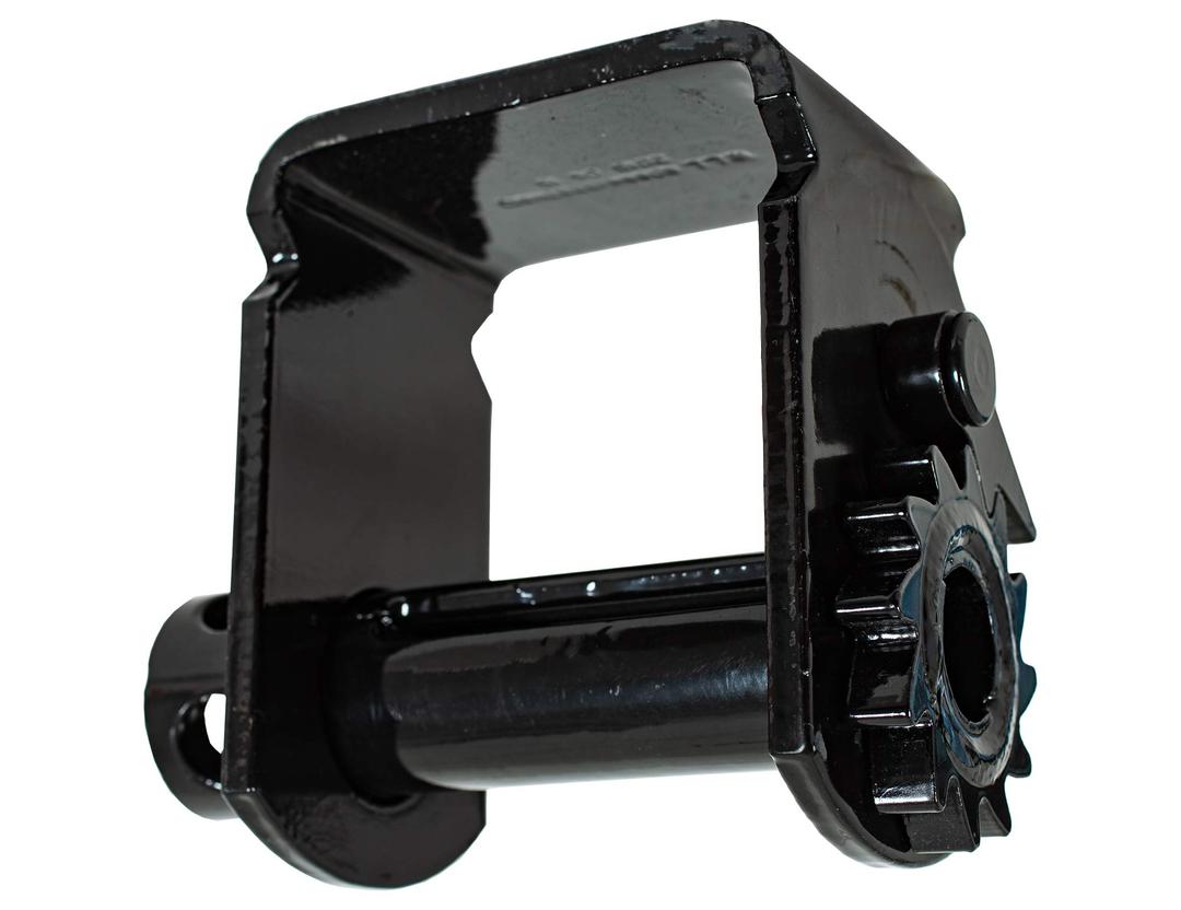 BUYERS PROD 1903030 Sliding Trailer Winch, 7.75 x 4 x 7 Inch, WLL 6,000, Steel w/Black Powdercoat, Works w/ Standard Sliding Winch Tracks, For Use w/ 4 Inch Straps, Trailer Cargo Control - The Twister Group Tools product