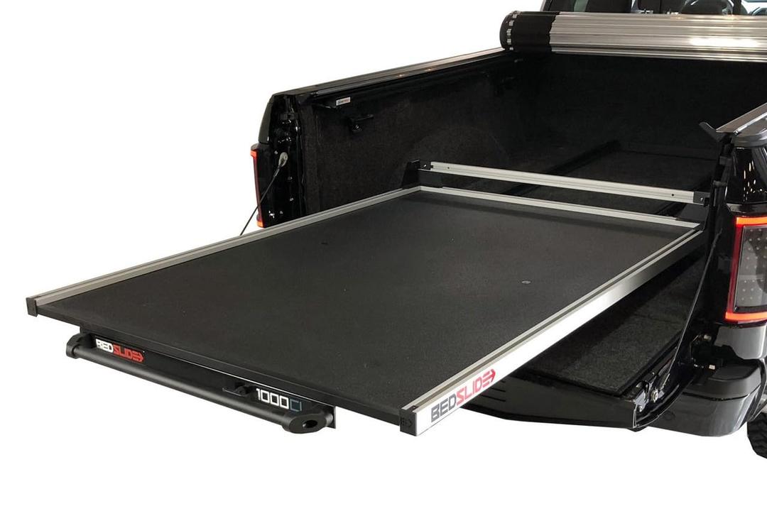 BEDSLIDE 10-5841-CLS Classic (58 INCH X 41 INCH) Durable Sliding Truck Bed Cargo Organizer | Made in The USA, 1,000 lb Capacity (Silver) - The Twister Group Tools product