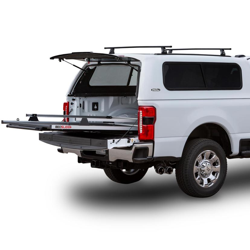 BEDSLIDE 10-6848-CLS 1000 Classic Sliding Truck Bed Organizer, 68 x 48-Inch, Capacity 1000 lbs, Truck Bed Storage Drawer, Silver