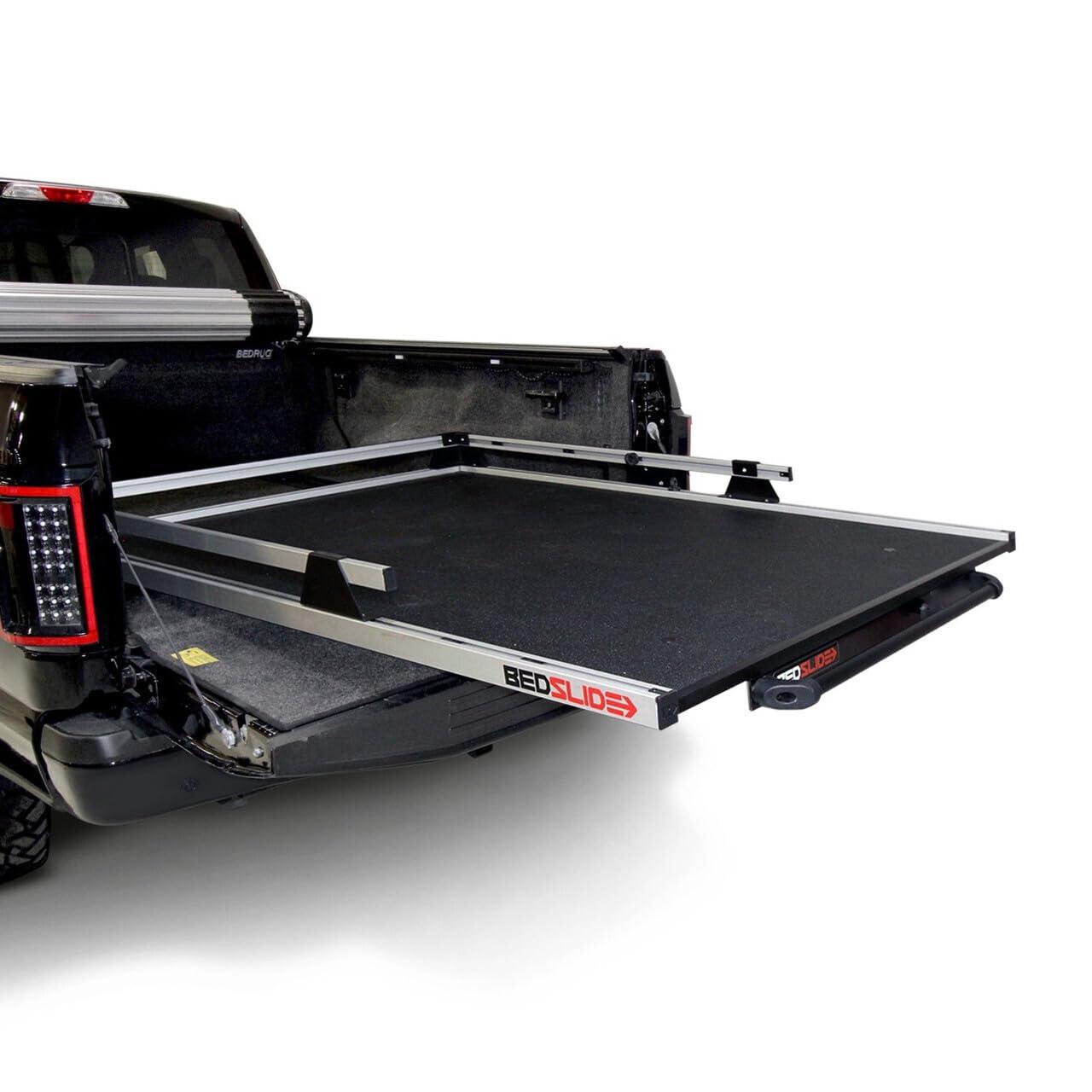 BEDSLIDE 15-6848-CG CONTRACTOR (68 INCH X 48 INCH) | B | Durable Sliding Truck Bed Cargo Organizer | MADE IN THE USA | 1,500 lb Capacity (Black) - High quality product image showing BEDSLIDE 15-6848-CG CONTRACTOR (68 INCH X 48 INCH) | B | Durable Sliding Truck Bed Cargo Organizer | MADE IN THE USA | 1,500 lb Capacity (Black) details and features