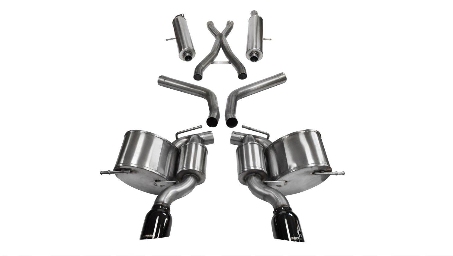 CORSA 14466BLK Cat-Back Exhaust System - High quality product image showing CORSA 14466BLK Cat-Back Exhaust System details and features