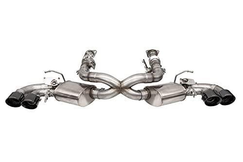 CORSA 21100BLK 3.0 IN Cat-Back Quad 4.5 IN Tips (MULTIPLE OPTIONS) | 2020-22 Corvette C8 (w/ Factory NPP) Yes / Yes / Black PVD - The Twister Group Tools product
