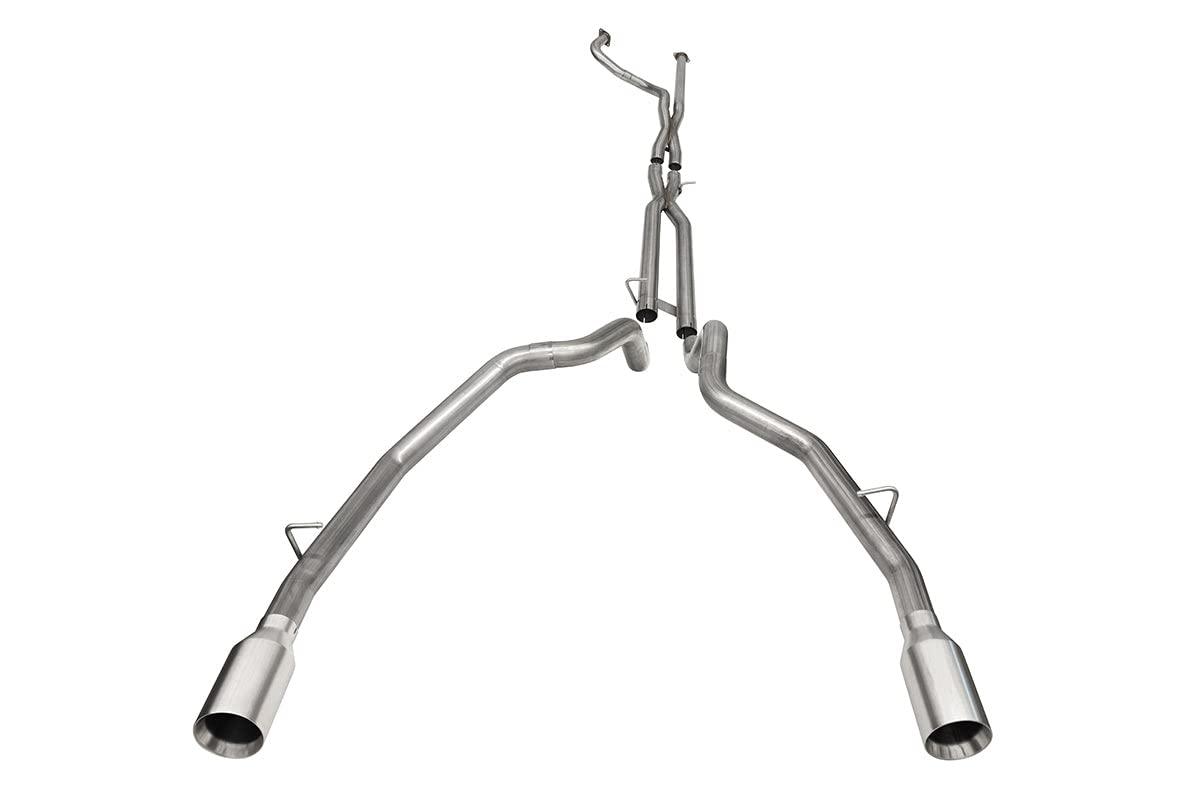 CORSA 21190 21-22 Dodge Ram TRX Crew Cab Baja Catback Exhaust Dual Rear Satin Tip - High quality product image showing CORSA 21190 21-22 Dodge Ram TRX Crew Cab Baja Catback Exhaust Dual Rear Satin Tip details and features