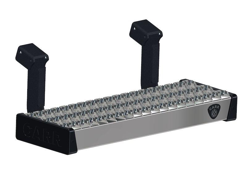 CARR 130250-1 Truck Step; Maxgrip; Rocker Panel Mount; Single; Flat Step; 500 Pound Weight Capacity; Non Extendable; Stationary; Galvanized Steel - High quality product image showing CARR 130250-1 Truck Step; Maxgrip; Rocker Panel Mount; Single; Flat Step; 500 Pound Weight Capacity; Non Extendable; Stationary; Galvanized Steel details and features