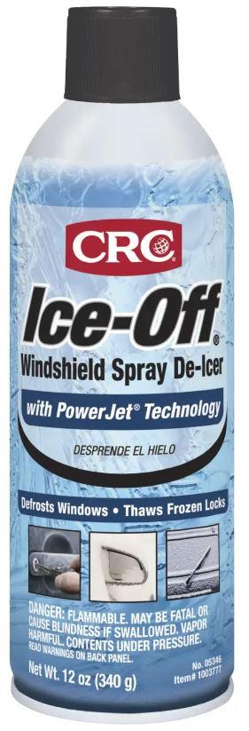 CRC 05346 ICE OFF DEICER 12OZ, Use To Melt Ice On Windshields And Windows; 12 Ounce Aerosol Can; 54 Degree Fahrenheit Flash Point; Single