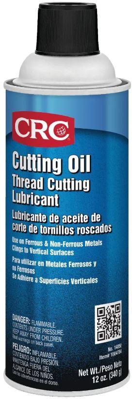 CRC 14050 CUTTING OIL 12OZ, Used For Tapping/ Threading/ Drilling/ Sawing/ Shearing/ Turning/ Reaming Metal Parts/ Pipes/ Conduit/ Screws/ Bolt Holes/ Housings/ Aluminum Sheets/ Strapping/ Gears And Chains; Brown Liquid; 12 Ounce Aerosol Can; Single