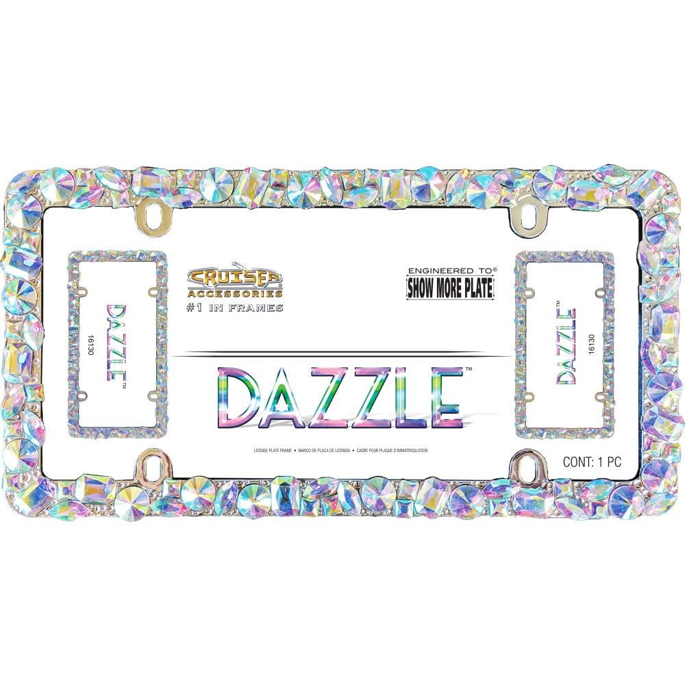 CRUISER 16130 Dazzle License Plate Frame, Chrome - High quality product image showing CRUISER 16130 Dazzle License Plate Frame, Chrome details and features