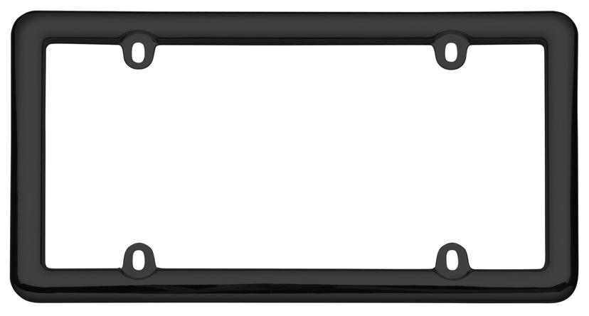 CRUISER 20640 Nouveau License Plate Frame, Black Plastic, 1 Frame